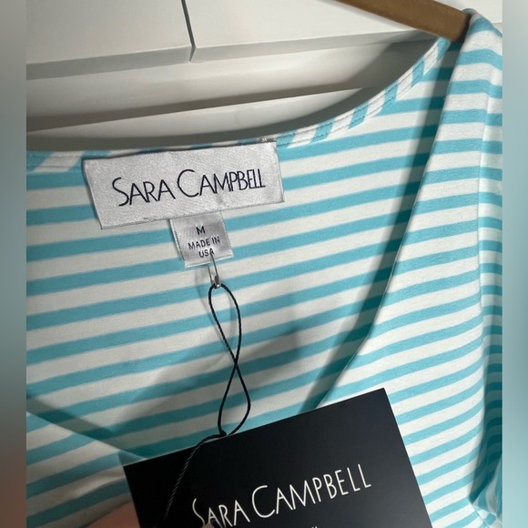 NWT Sara Campbell Striped Blouse Size M - Picture 3 of 3